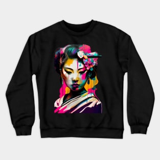 Colorful Geisha Crewneck Sweatshirt